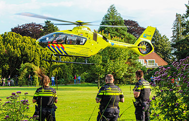 Traumaheli ingezet na ongeval op Albert Plesmanweg in Rotterdam