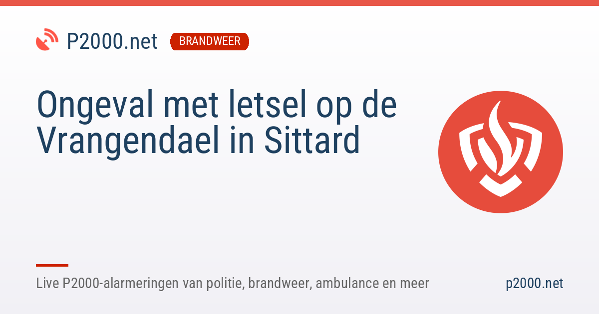 Ongeval met letsel in Sittard | 26 oktober 2026 09:53 | P2000.net